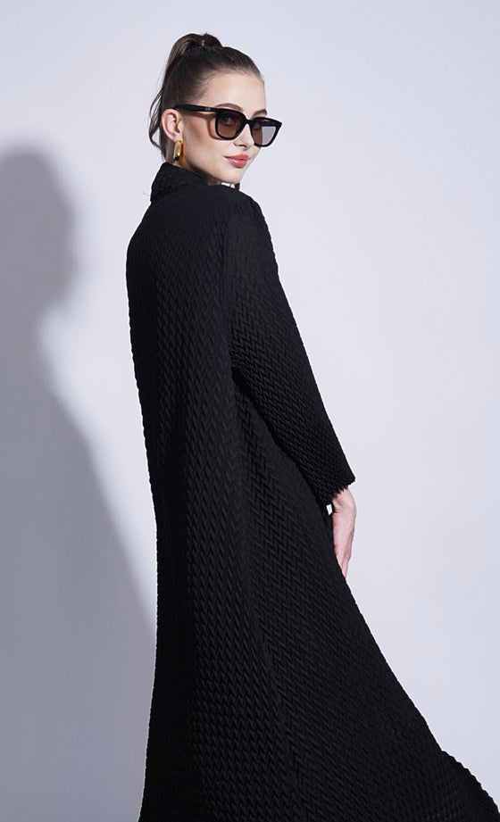 Miss Refined Cardigan in Jet Black