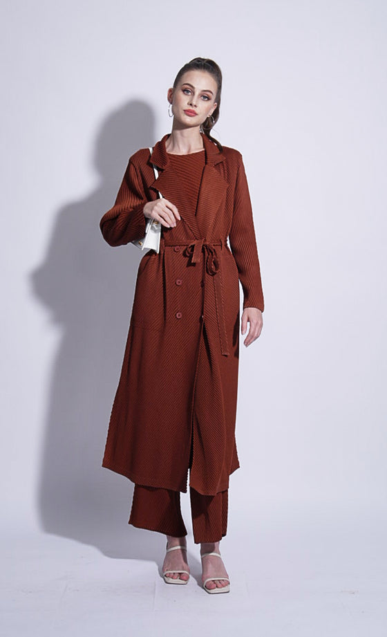 Miss Elevate Coat in Sienna Brown