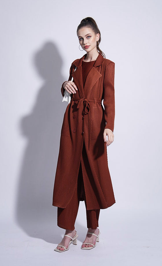 Miss Elevate Coat in Sienna Brown