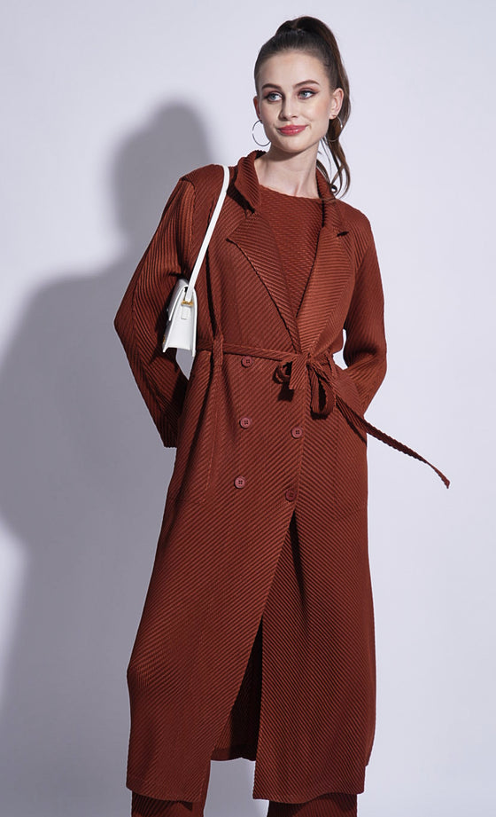 Miss Elevate Coat in Sienna Brown