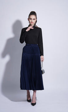  Miss Eminent Skirt in Midnight Blue