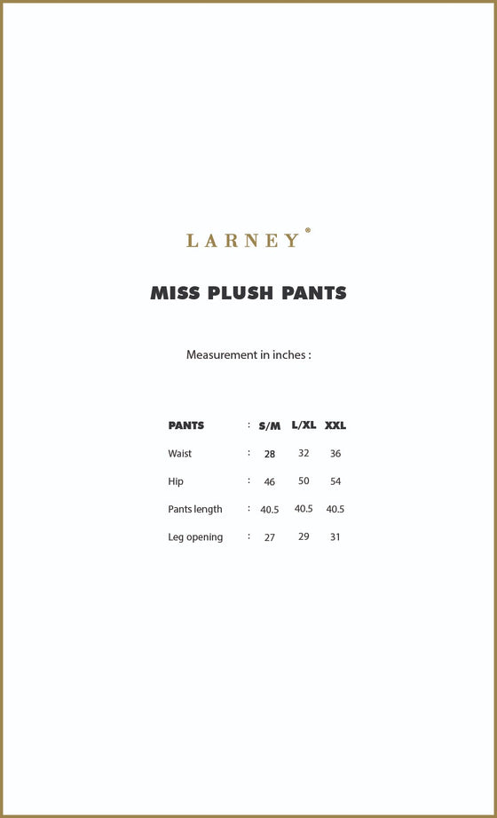 Miss Plush Pants in Golden Brown