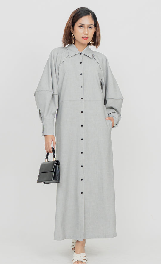 Elnara Dress in Black and White