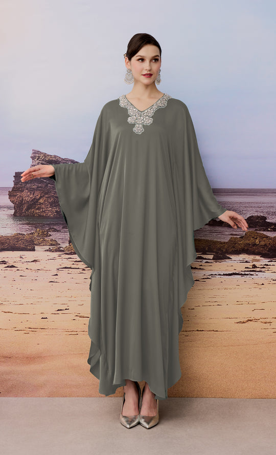 Breathe Caftan in Taupe