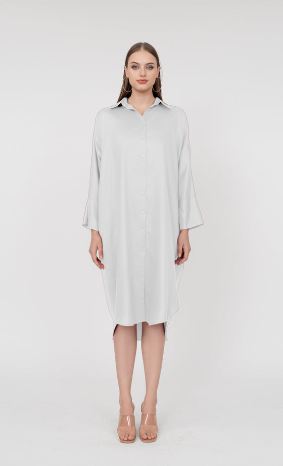 Alice Oversized Shirt in Off White