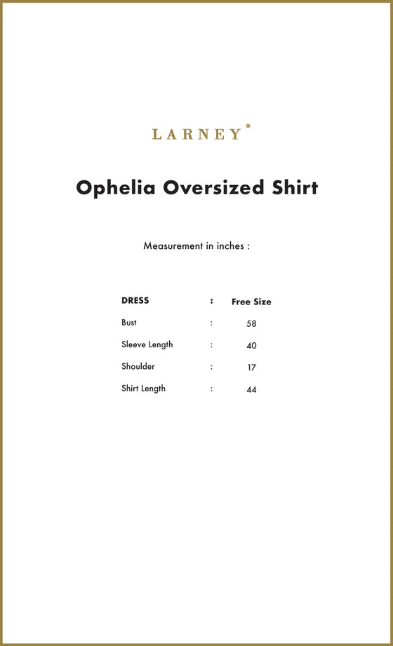 Ophelia Oversized Shirt in Black Onyx
