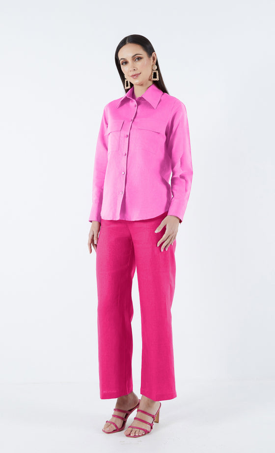 Casablanca Shirt in Taffy Pink
