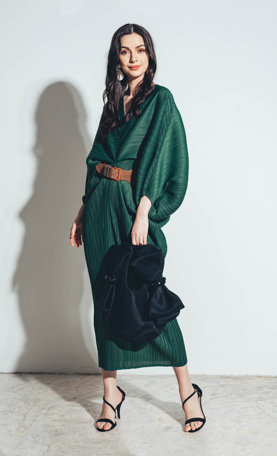 Miss Liberty Dress in Emerald Green