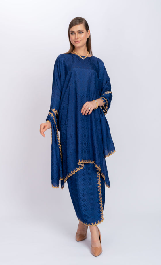 Miss Desire Kurung in Royal Blue