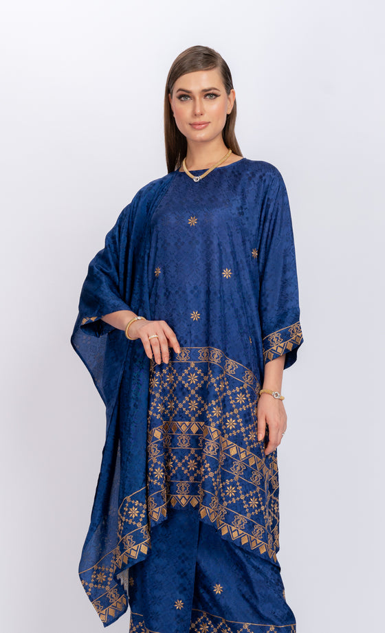 Miss Grace Kurung in Royal Blue