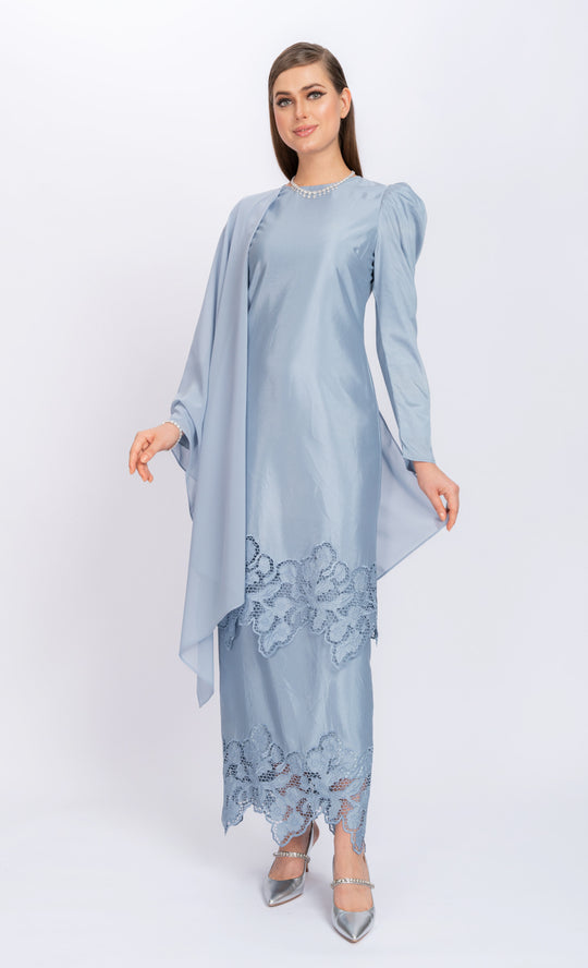 Bloom Kurung in Blue