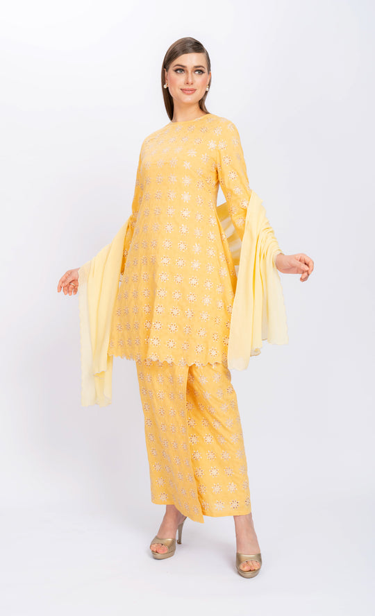 Reborn Kurung Riau in Marigold