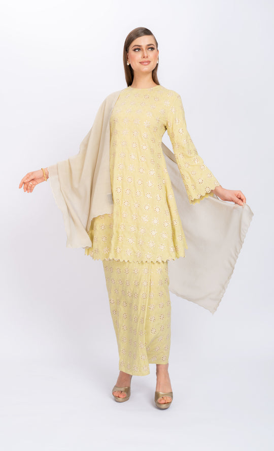 Reborn Kurung Riau in Mellow Green