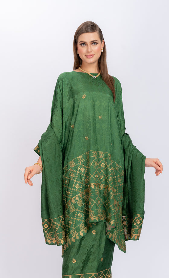 Miss Grace Kurung in Emerald Green