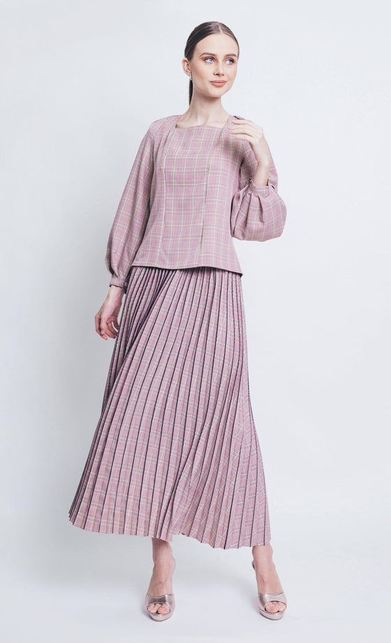 Camellia Bishop Top in Mauve