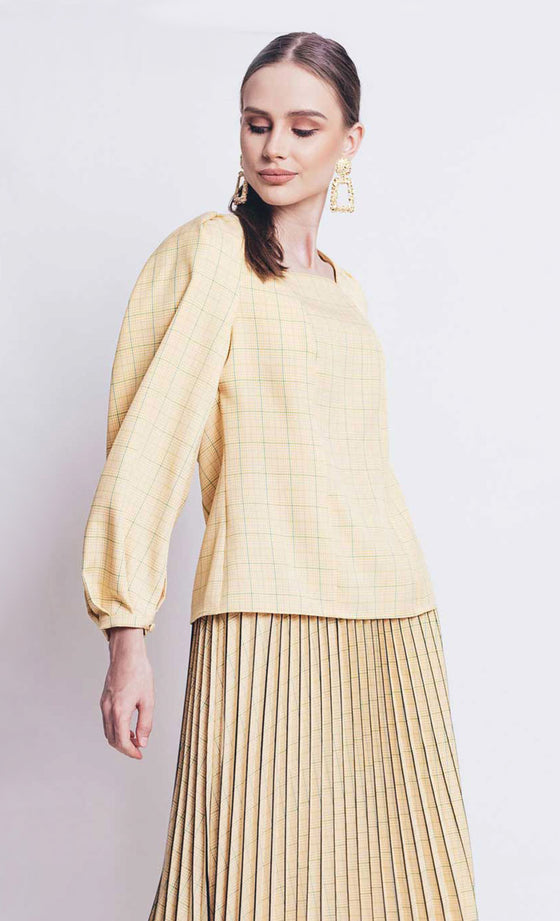 Camellia Bishop Top in Yellow