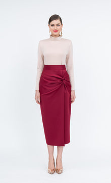  Darla Skirt in Red Dahlia