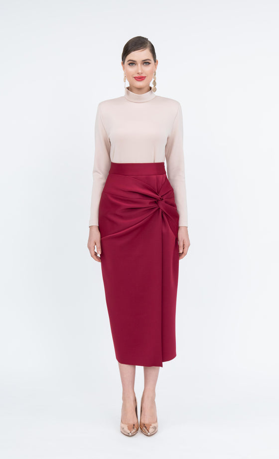 Darla Skirt in Red Dahlia