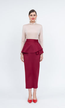  Nellie Skirt in Red Dahlia