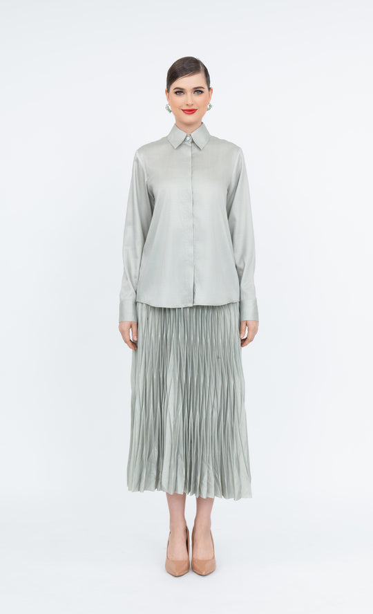 Viviana Shirt in Laurel Green