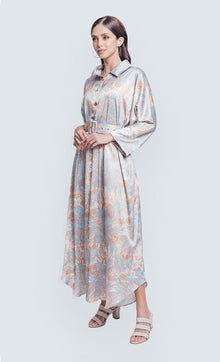  Charlotte Oversized Dress in Sky Blue