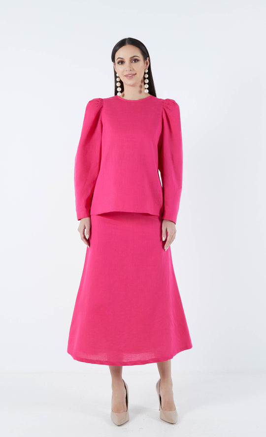 Sahara Top in Fuchsia Pink