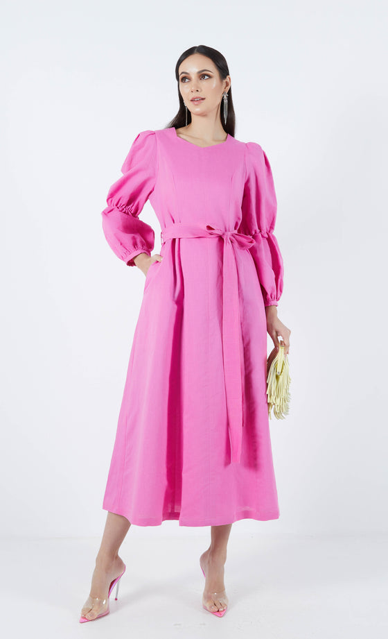 Sahara Dress in Taffy Pink