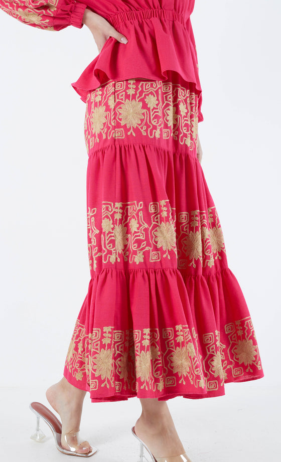 Marrakech Skirt in Fuchsia Pink