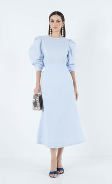  Jardin Skirt in Cerulean Blue