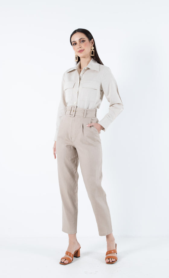 Casablanca Pants in Champagne