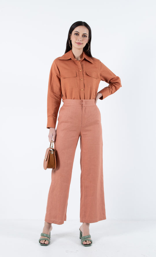 Sahara Pants in Cinnamon Brown