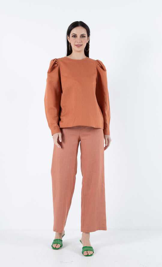 Sahara Top in Cinnamon Brown