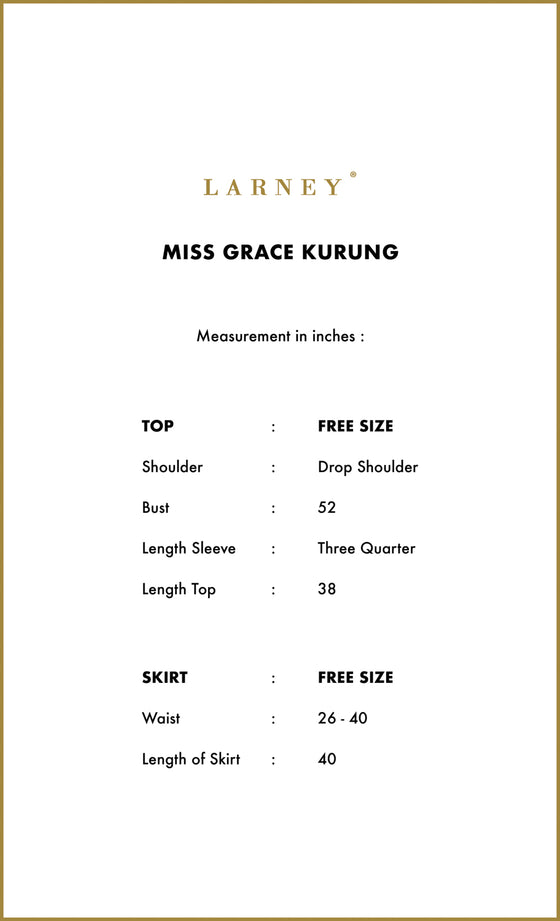 Miss Grace Kurung in Royal Blue