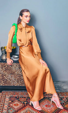  Marienne Skirt in Amber Brown