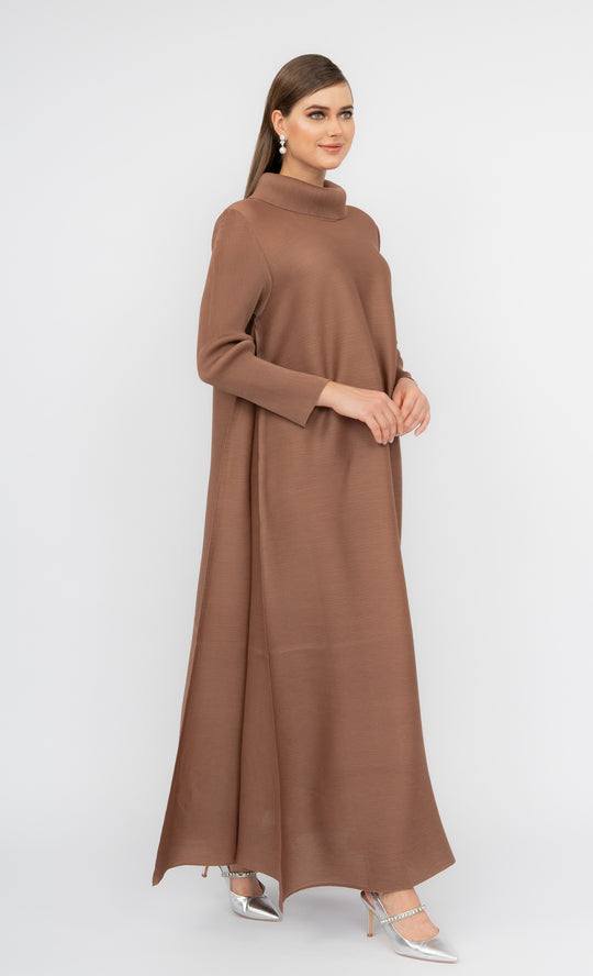 Miss Majestic Abaya in Umber Brown
