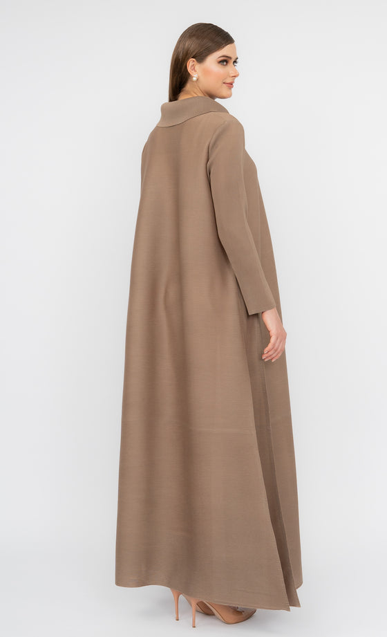 Miss Majestic Abaya in Carob