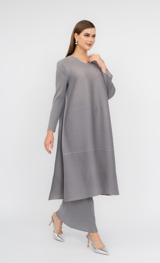 Miss Classy Kurung in Grey