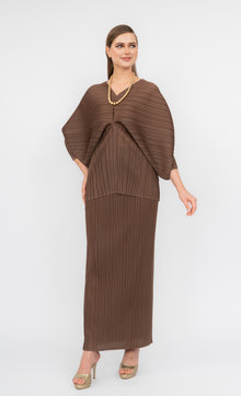  Miss Liberty Kurung in Sepia Brown
