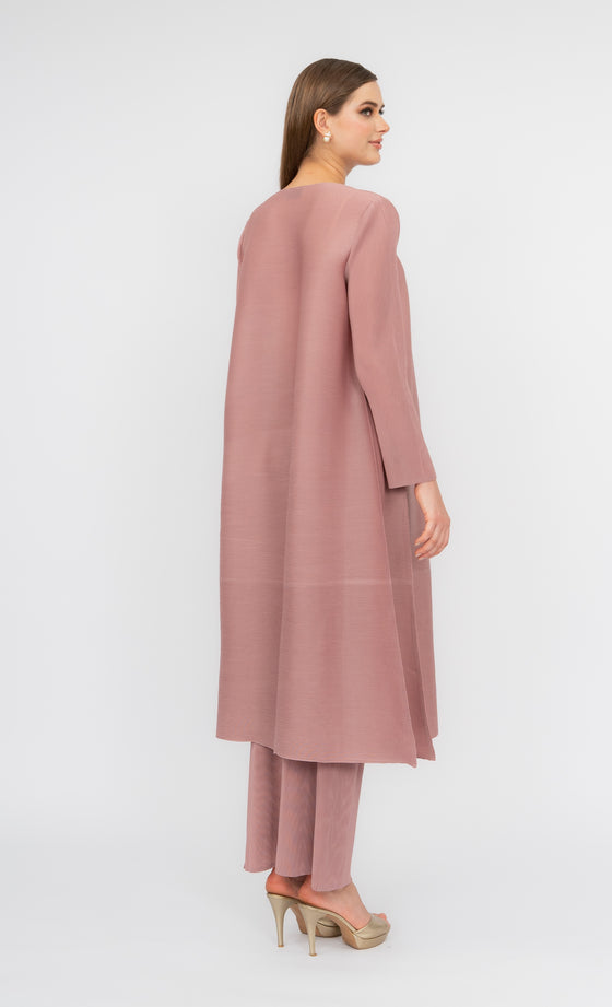 Miss Classy Kurung in Dusty Pink