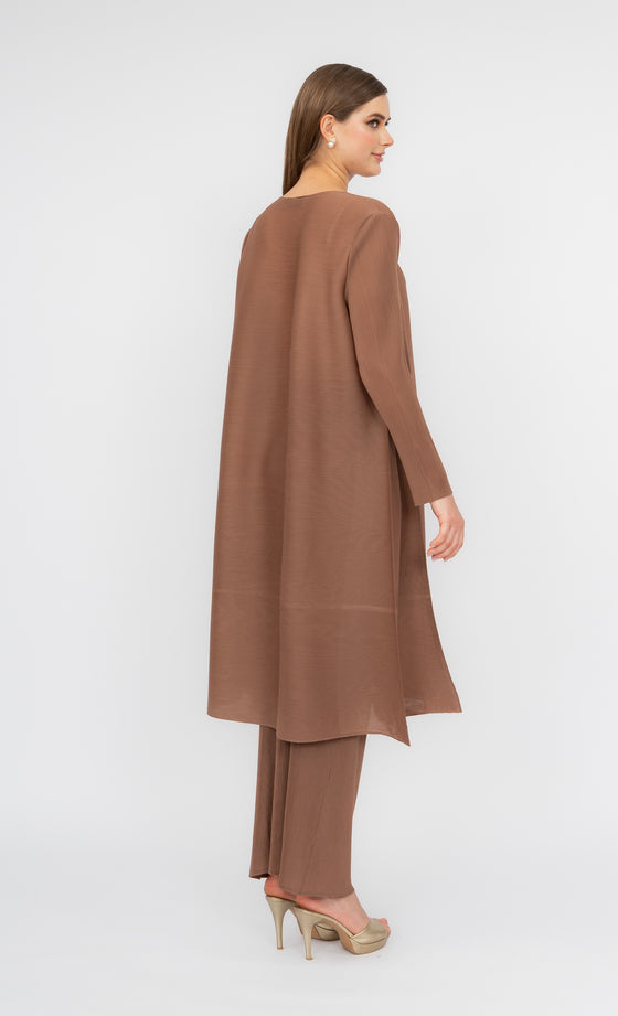 Miss Classy Kurung  in Umber Brown