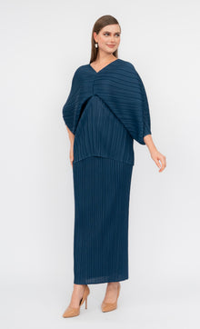  Miss Liberty Kurung in Denim Blue