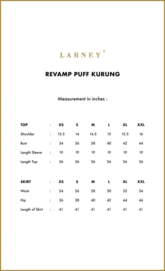 Revamp Puff Kurung in Maroon