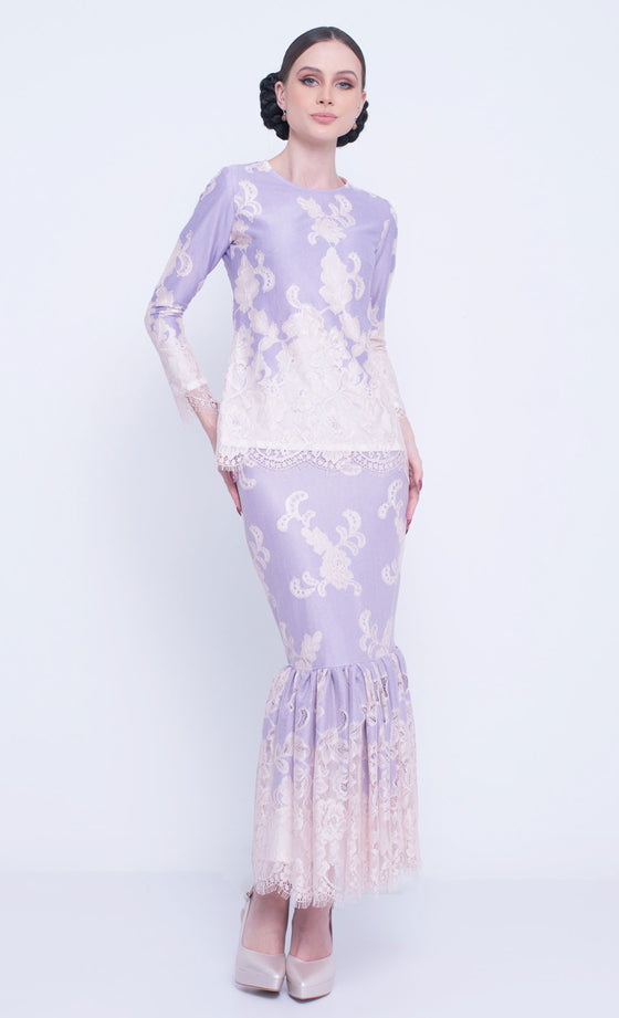 Recharge Lace Kurung in Purple