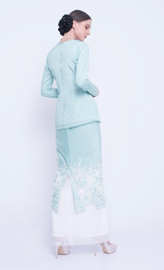 Refresh Embroidery Kurung in Blue