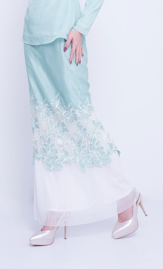 Refresh Embroidery Kurung in Blue