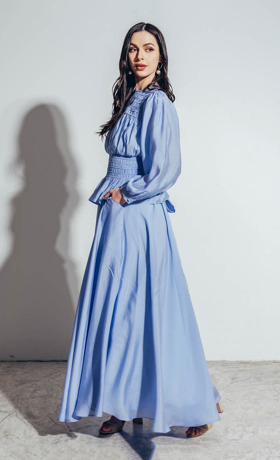 Valentina Top in Cerulean Blue