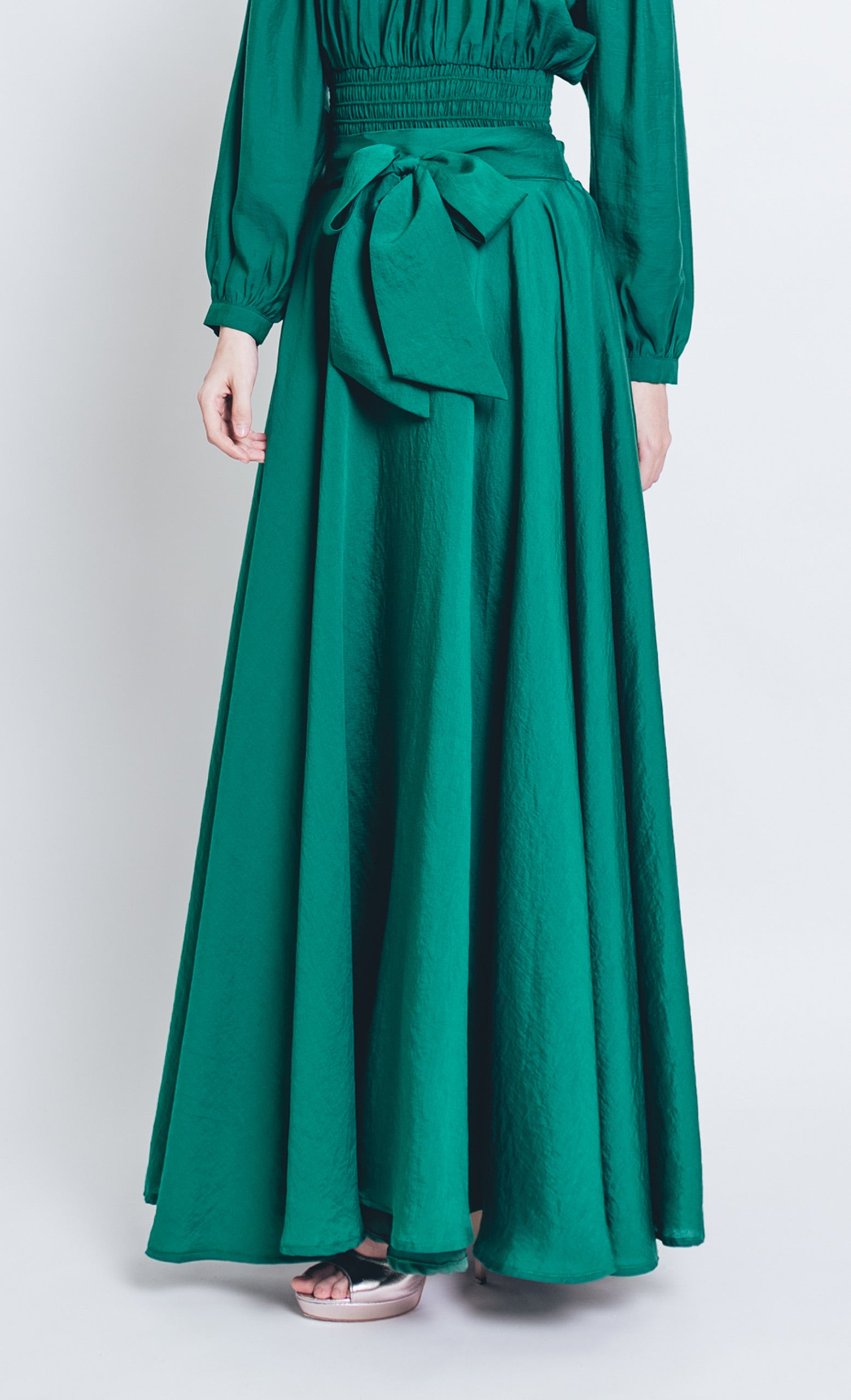 Valentina Skirt in Emerald Green – LARNEY