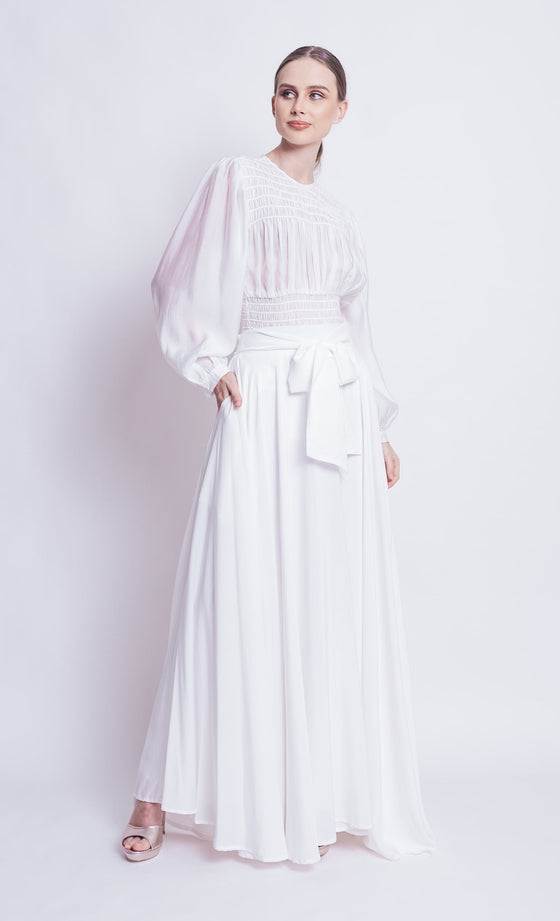 Larney Valentina Skirt in White