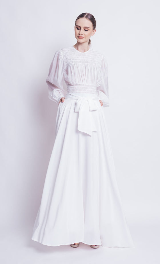 Larney Valentina Skirt in White