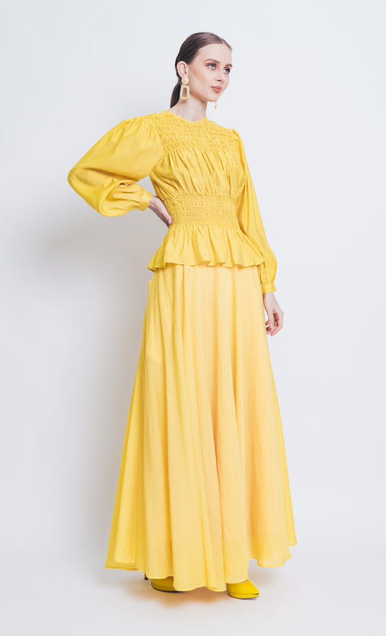 Larney Valentina Top in Laguna Yellow